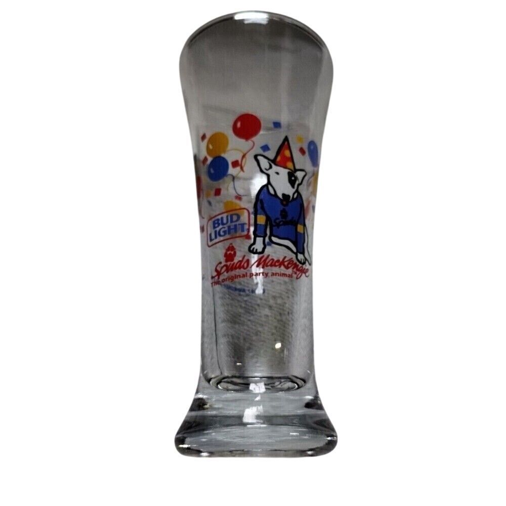 Bud Light "Spuds‎ Mackenzie" 1987 Pilsner Glass Rare Party Animal